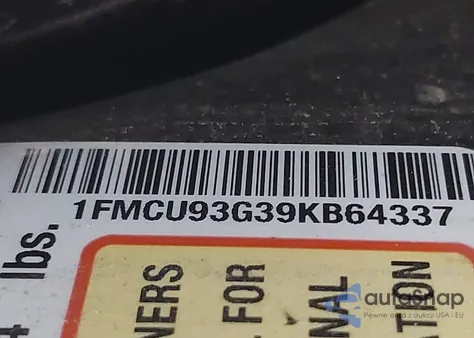 2009 Ford Escape Xlt из США, поврежденный, VIN 1FMCU93G39KB64337